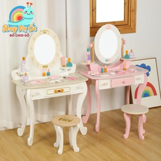 Đồ Chơi Bàn Ghế Trang Điểm cho bé Cao 90cm (2 màu) | Shop Mẹ Ốc - Đồ chơi gỗ