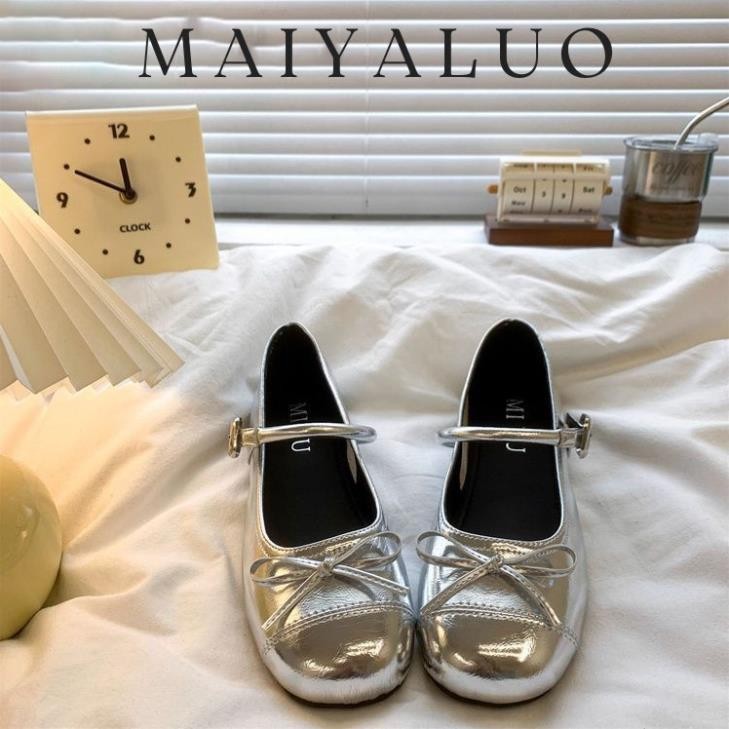 MAIYALUO giày búp bê nữ 2024NEW giày ballet Thời trang Thoải mái Đa màu sắc Siêu nhẹ FSX2460C89