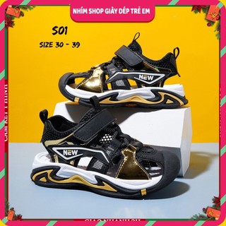  Dép Rọ Sandal Bé Trai Quảng Châu Cao Cấp NHÍM SHOP Thể Thao Êm Nhẹ Kháng Khuẩn Đi Học Đi Biển S01 