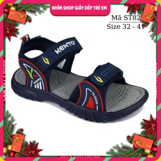  Dép sandal bé trai đi học KENTO Việt Nam Xuất Khẩu quai ngang êm nhẹ cao cấp cho trẻ em 6 7 8 9 10 11 12 tuổi ST82 