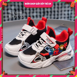 Giày Siêu Nhân Spiderman Bé Trai Siêu Nhẹ Kháng Khuẩn Thời Trang Quảng Châu Cao Cấp 1, 2, 3, 4, 5, 6 Tuổi NHÍM SHOP GH99