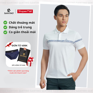 Áo Polo Nam Santino Cao Cấp Vải Coolmax Siêu Mát, Phom Regular Fit Trẻ Trung, Lịch Lãm 656