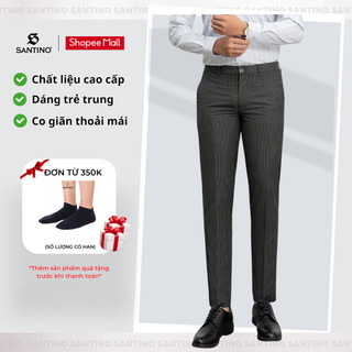 Quần Âu Nam Baggy Hàn Quốc Cao Cấp, Phom Ôm Trẻ Trung, Lịch Lãm Q607 Thương Hiệu Santino