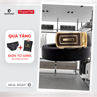 Thắt Lưng Nam Cao Cấp Santino, Da Bò Tự Nhiên 100% Cao Cấp M1 Sang Trọng, Lịch Sự