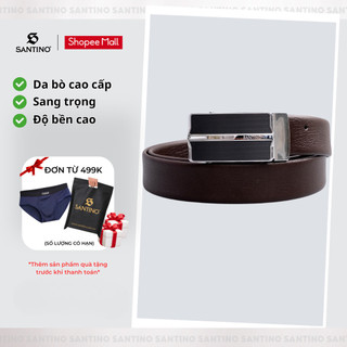 Thắt Lưng Nam Cao Cấp Santino, Da Bò Tự Nhiên 100% Cao Cấp Sang Trọng, Lịch Sự M5