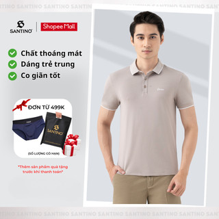 Áo Polo Nam Cổ Bẻ Santino Chất Liệu Coolmax Thoáng Mát, Chuẩn Phom, Co Giãn Thoải Mái, Năng Động B633