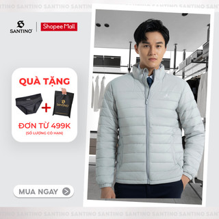 Áo Khoác Phao Nam Siêu Nhẹ Santino Cao Cấp Chất Liệu Giữ Nhiệt Chống Thấm Nước Phom Dáng Vừa Vặn PL31