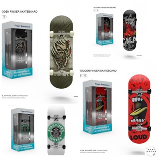 Fingerwood ProMotion Xe Tay Trượt Đỉnh Cao Đồ chơi Ván Trượt Ngón Tay Mini Họa Tiết Vui Nhộn BD02