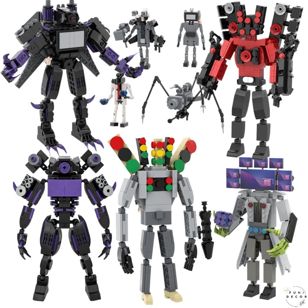 Skibidi Toilet Bộ Đồ Chơi Lắp Ráp toilet titan Smith  Mô Hình toilet Ghép hình Skibidi Toilet