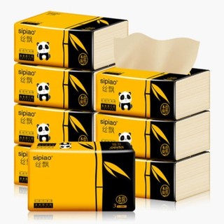  Khăn giấy gấu trúc Sipiao thùng 30 gói,300 tờ gói chiết xuất từ bột trúc không chất  tẩy trắng daị 