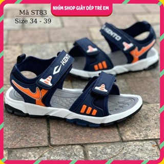 Giày sandal bé trai KENTO dép quai hậu cho trẻ em nam 7 - 12 tuổi đi học đi chơi siêu bền dáng thể thao NHÍM SHOP ST83