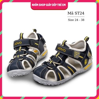 Dép rọ sandal bé trai UOVO kiểu bít mũi thể thao phong cách thời trang có thể lót đế chỉnh hình ST24