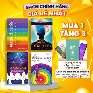 Combo 4 Sách Bản Đồ Về Ý Thức, Nâng Cao Tần Số Rung Động, Sức Mạnh Tiềm Thức, Ennegram - Bizbooks