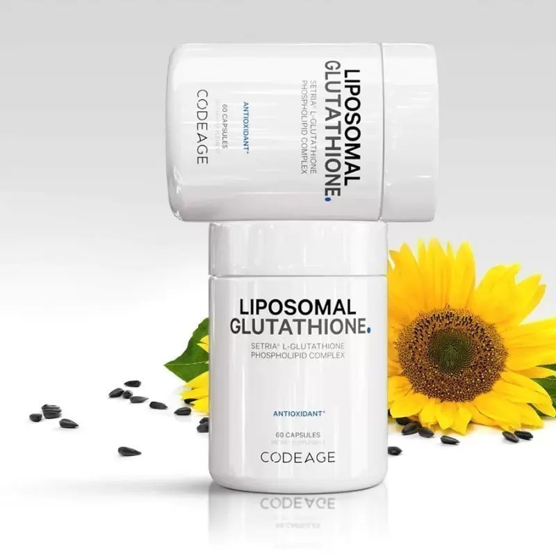 Viên uống sáng da, mờ nám tàn nhang Codeage - Liposomal Glutathione 1000mg 60 viên - Codeage Authorized MH