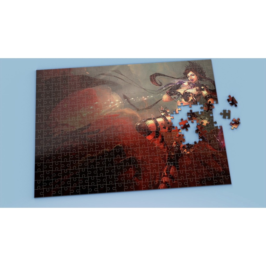 Tranh ghép hình A4, A5 League of Legends, xếp hình EVELYNN - Mẫu 1