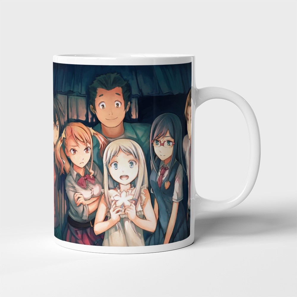 Cốc uống nước Anime, ly in hình ANOHANA - Mẫu 1. Nhận in theo yêu cầu