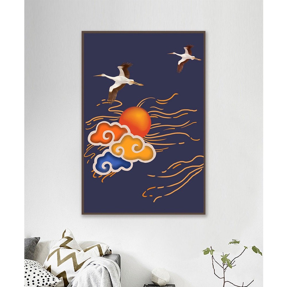 In hình ép gỗ Laminate TRANH TRUNG QUỐC - Mẫu 40 (1 HCN 40x60, 50x75, 60x90). In ảnh theo yêu cầu