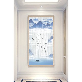 In hình ép gỗ Laminate TRANH HÀNH LANG TRUNG QUỐC - Mẫu 98 (50x75, 60x90, 70x110). In ảnh theo yêu cầu