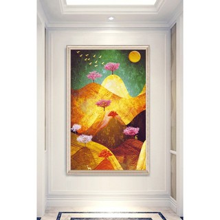 In hình ép gỗ Laminate TRANH HÀNH LANG TRUNG QUỐC - Mẫu 111 (50x75, 60x90, 70x110). In ảnh theo yêu cầu