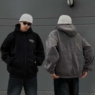 Áo khoác hoodie zip nam nữ dây kéo in chữ basic nhiều màu dày dặn form rộng nỉ bông mặc cặp đôi unisex Pandax Polime