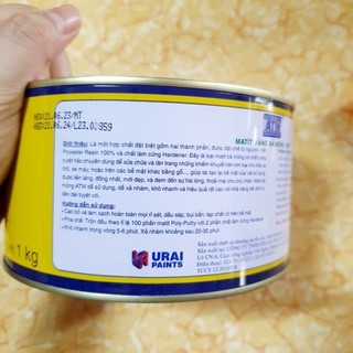Bộ trét bả Matít vàng