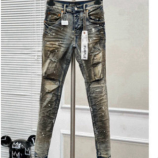 ⚡️HÀNG CAO CẤP⚡️ Quần Jean Nam Purple Xanh Bụi 4 Cúc Tem Lụa Trước Sau Bản Đẹp Mới Nhất 2024