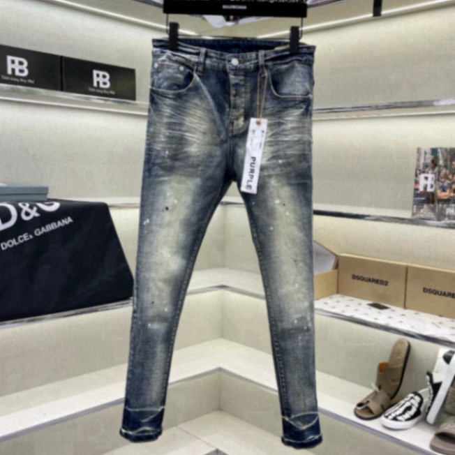 [ Hot Mác Lụa] Quần Purple Nam Xanh Rêu Xước Cào Nhẹ 4 Cúc Mác Lụa Trước Sau Bản Đẹp Hottrend 2024