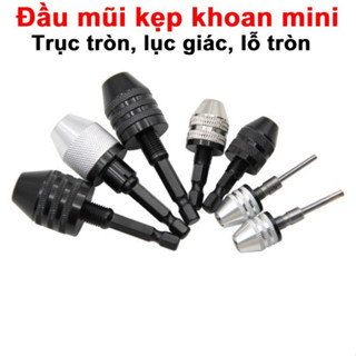 Đầu kẹp mũi khoan mini, Đầu chuyển đổi máy khoan chuôi lục giác