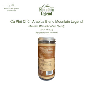 Cà Phê Chồn Arabica Blend Mountain Legend 200g – Vị Cam Chanh, 10% Cà Phê Chồn, Nguyên Chất Lâm Đồng