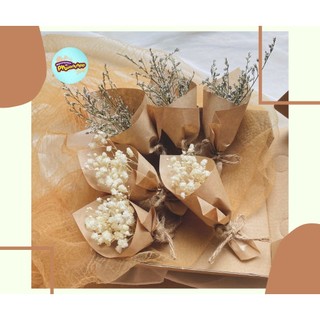  Bó hoa khô mini hoa baby xinh xinh dùng trang trí thiệp quà tặng decor nhà cửa 