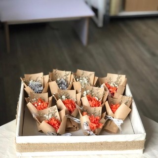  Bó hoa khô mini làm quà tặng trang trí hộp quà decor chụp ảnh sản phẩm 