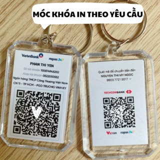 Móc khoá 2 mặt in theo yêu cầu