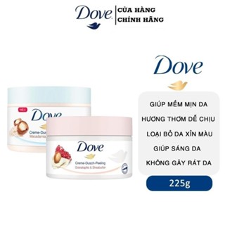 Kem Tẩy Tế Bào Chết Dove Macca, Lựu Đỏ Sáng Mịn, Chăm Da  Dưỡng Trắng Da Hiệu Quả 225ML