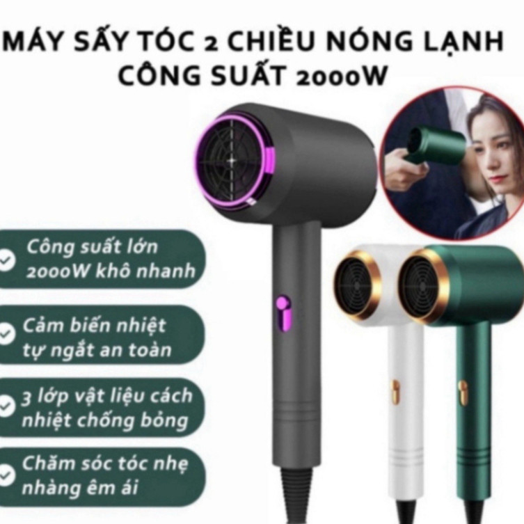 ( Loại 1)  Máy Sấy Tóc 2 Chiều Nóng Lạnh Công Suất Lớn 2300W Cao Cấp
