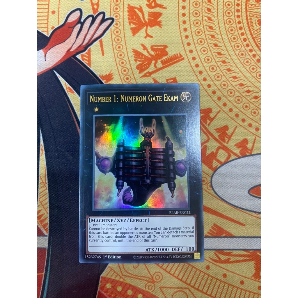 Thẻ Bài Yugioh chính hãng | Yugioh Number 1: Numeron Gate Ekam - BLAR-EN022 - Ultra Rare 1st Edition