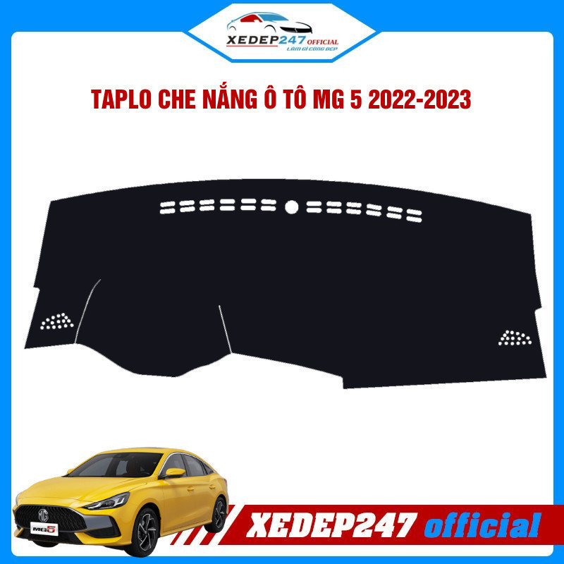 Thảm Taplo Nhung dành cho xe MG MG5 (LUX-STD) / MG MG5 (MT) từ năm 2022-Đến Nay chống nóng, chống tr