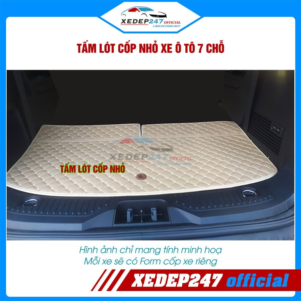 Tấm lót cốp, Ốp lưng ghế, Full cốp 5D xe 6 chỗ Kia Sorento năm 2021-2023 sang trọng, đẳng cấp