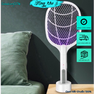 Vợt muỗi tự động kiêm đèn bắt muỗi 2 in 1 tự động sạc tích điện🌏FREE SHIP🌎vợt bắt muỗi thông minh cao cấp để bàn 2024