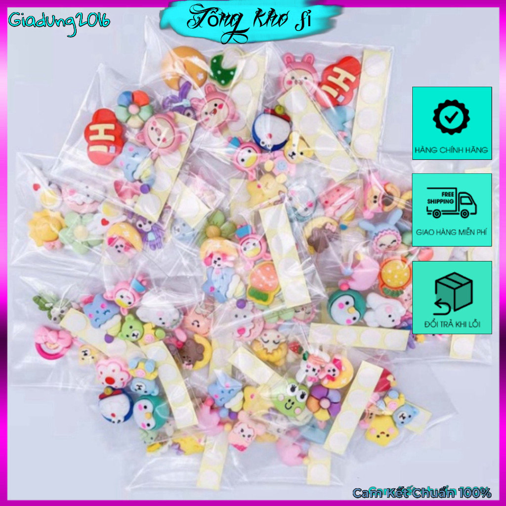 Set 4 miếng dán trang trí ốp điện thoại 3D bắt mắt 🌏FREE SHIP🌎  Sticker nổi 3D trang trí bình nước