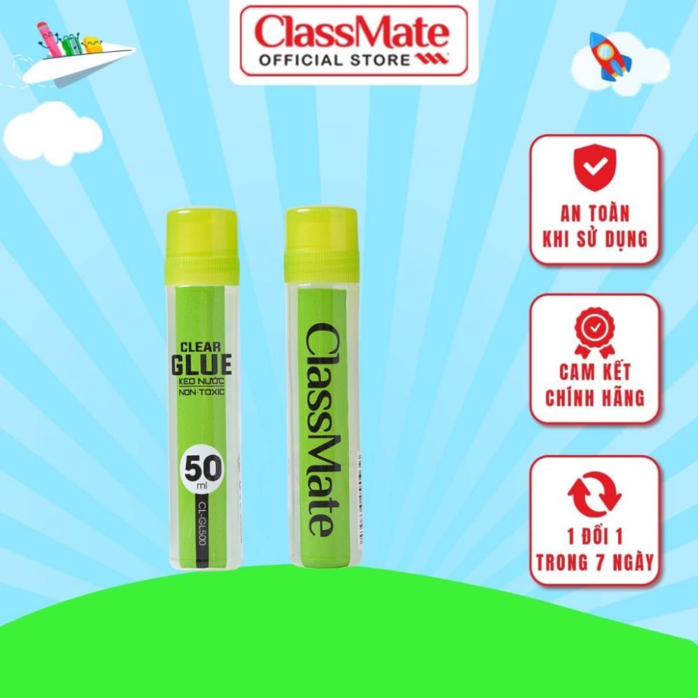 Keo Nước Dán Giấy Thủ Công CLASSMATE Dung Tích 50ml CL-GL500