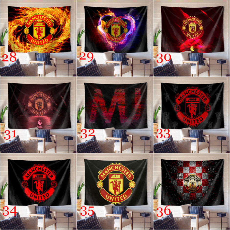 Tranh vải,Tấm Thảm Treo Tường tô điểm in 3D hình CLUB đá bóng Manchester United FC.