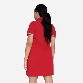 Đầm Nữ Lfc Có Cổ Phối Logo Thời Trang - Đỏ - A15627