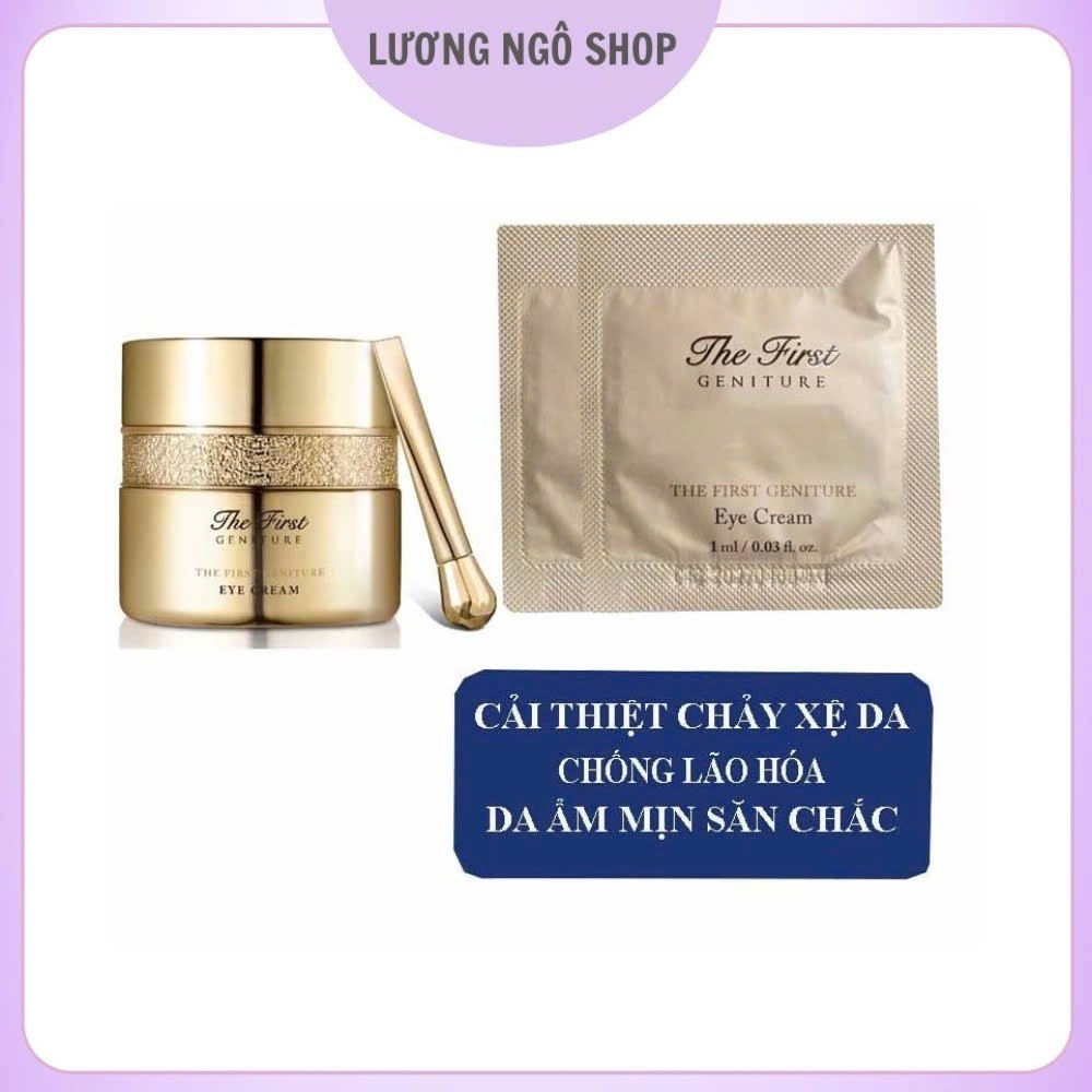 Combo Gói kem dưỡng mắt tái sinh giảm nhăm thâm và bọng mắt, giúp tái tạo lại vùng da mắt Ohui The First Eye Cream