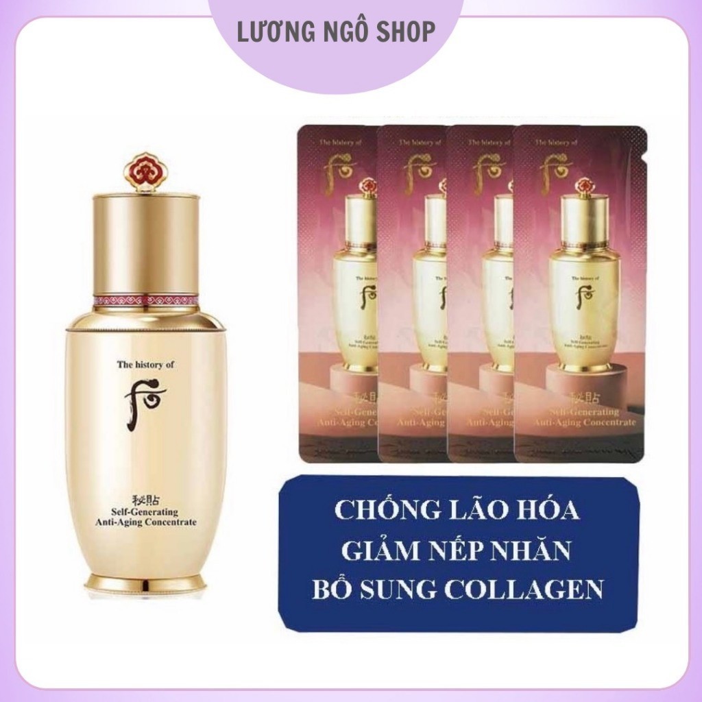 Combo Gói Tinh chất Whoo Bichup hồng nhuận trẻ hóa da và giảm mụn ẩn - Whoo Bichup Self-Generating A