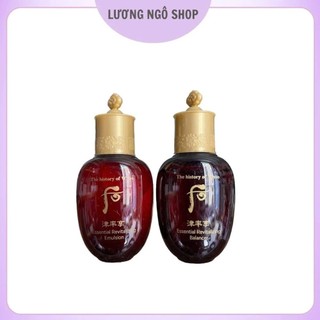   20ml + 20ml  Cặp nước hoa hồng và sữa dưỡng Whoo đỏ bổ sung tân dịch trẻ hóa toàn diện da Whoo Jinyulhyang Essential 