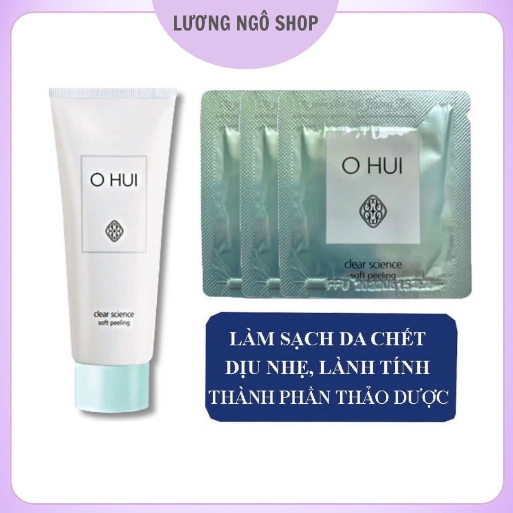 Combo gói Sample Tẩy Tế Bào Da Chết OHUI làm trắng da - Ohui Clear Science Soft Peeling