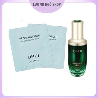1 Gói serum tinh chất dưỡng trắng, căng bóng, chống lão hóa da - Ohui Prime Advancer Ampoule Serum