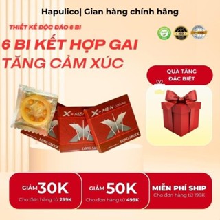 Bao Cao Su Gai 6 Bi Đỏ, Bcs X dành cho men Siêu Mỏng Kéo Dài Thời Gian ok nhiều gel chống xts  HAPULICO