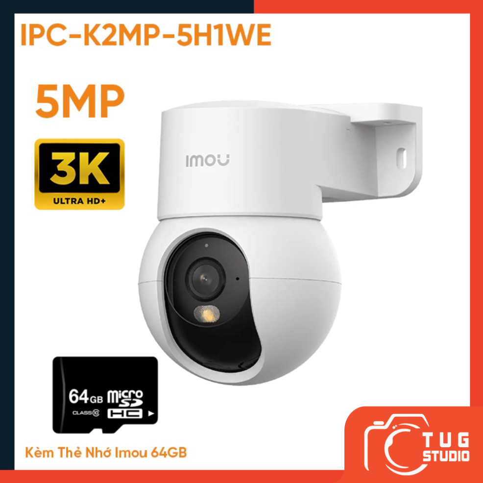 Camera Ranger Mini 5MP IMOU IPC-K2MP-5H1WE - Phát Hiện Người, Đàm Thoại 2 Chiều, Quay Quét 360°, Kết
