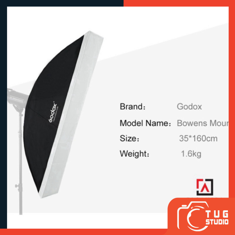 Tản sáng Softbox Godox ngàm Bowen 35x160cm_TUG STUDIO